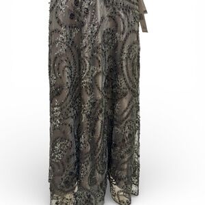 Lafayette 148 New York Metallic Embellished Midi Skirt